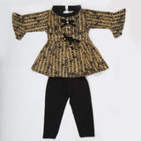 Girls Full Sleeves Tights Suit - Black, Kids, Girls Sets And Suits, Chase Value, Chase Value