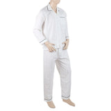 Mens Comfort Stripe Night Suit - White, Men, Nightwear, Chase Value, Chase Value
