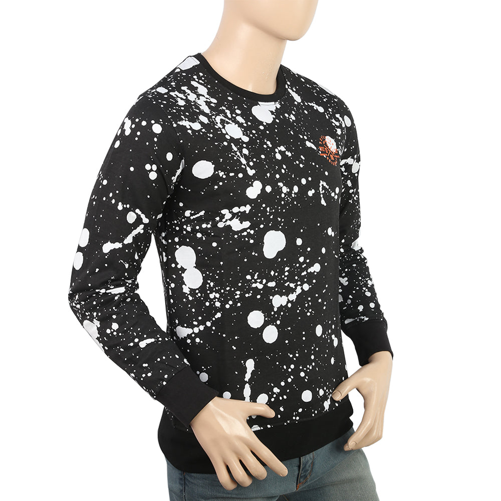 Men's Fleece Sweatshirt - Black, Men's Sweater & Sweat Shirts, Chase Value, Chase Value