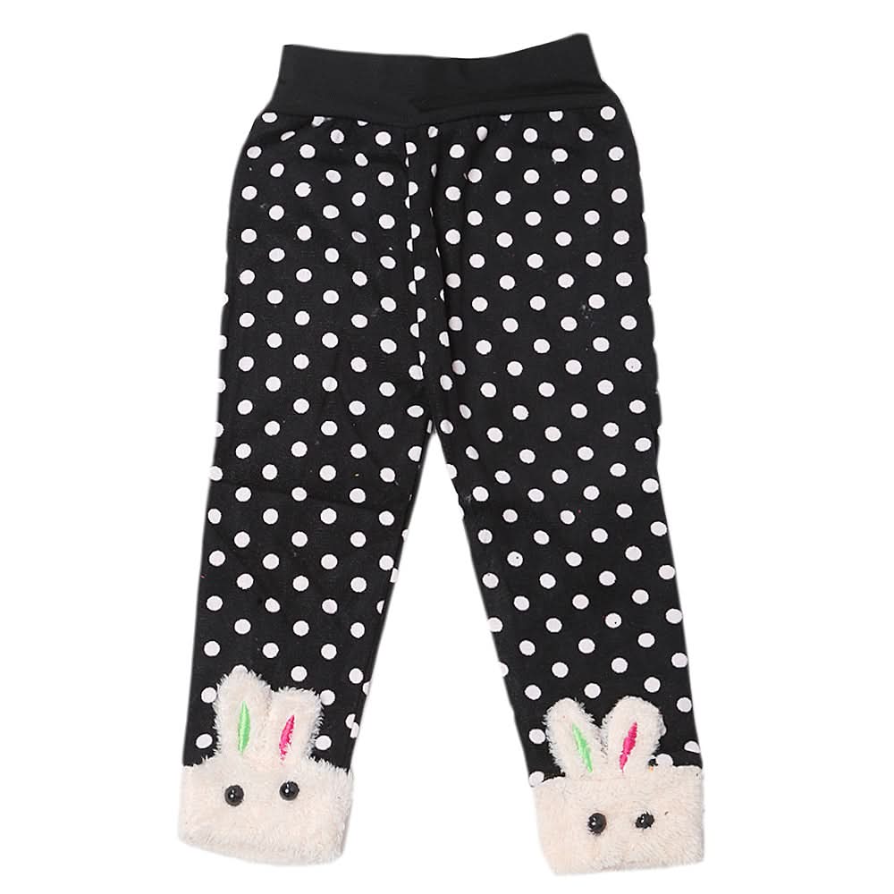 Girls Velvet Tights - Black, Kids, Tights Leggings And Pajama, Chase Value, Chase Value