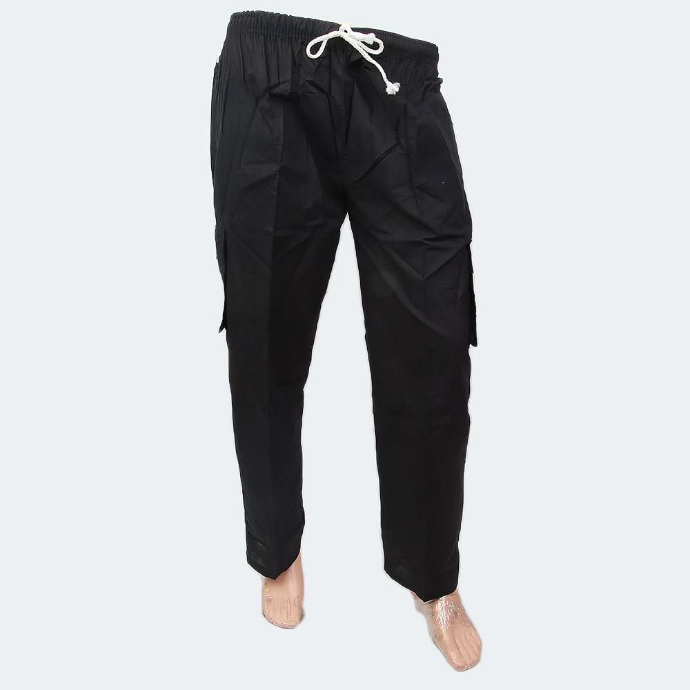 Mens Cotton Trouser - Black, Men, Lowers And Sweatpants, Chase Value, Chase Value