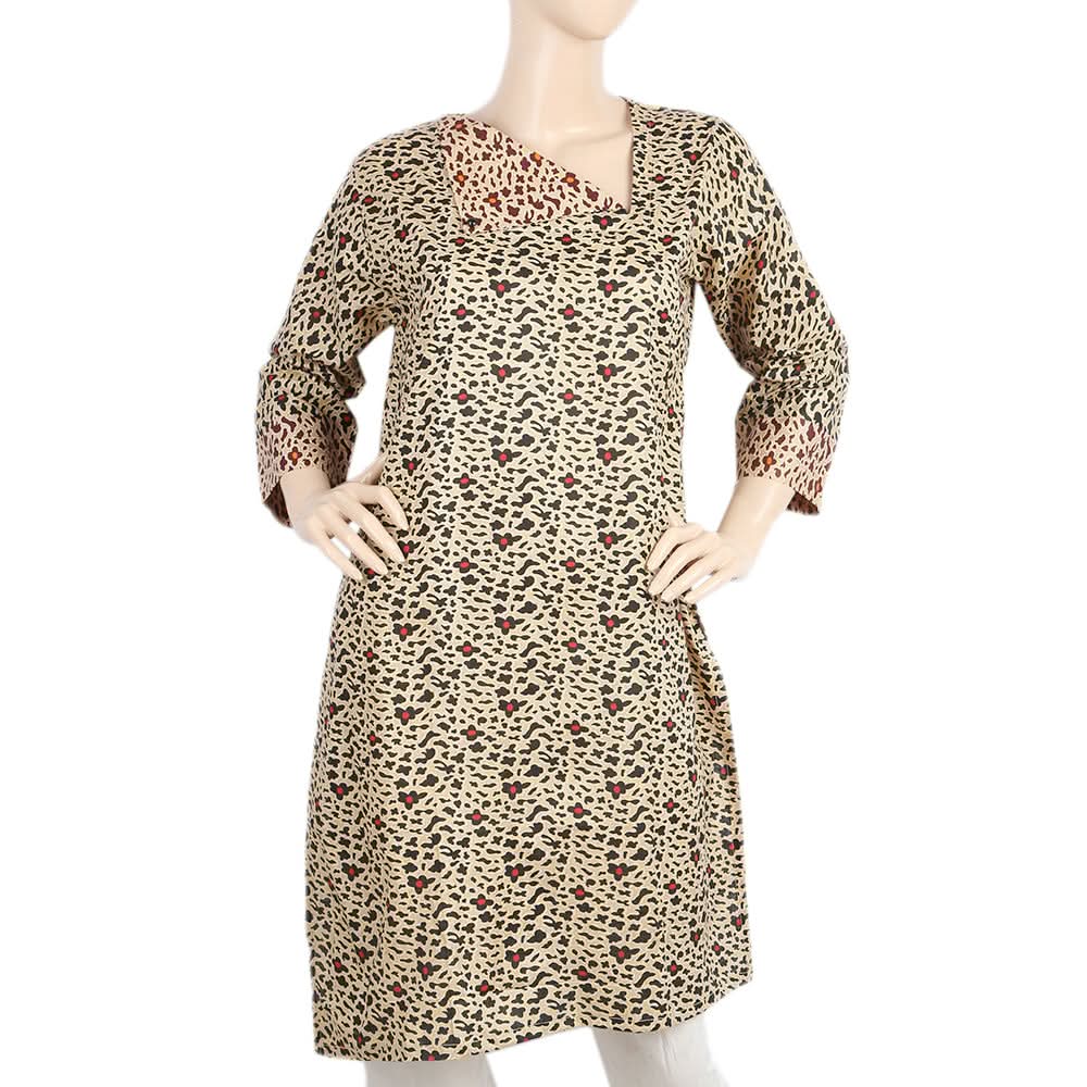 Mahnoor Printed Un-Stitched 1pcs Cotton Kurti - 01, Women, Unstitched Kurti, United Textiles, Chase Value