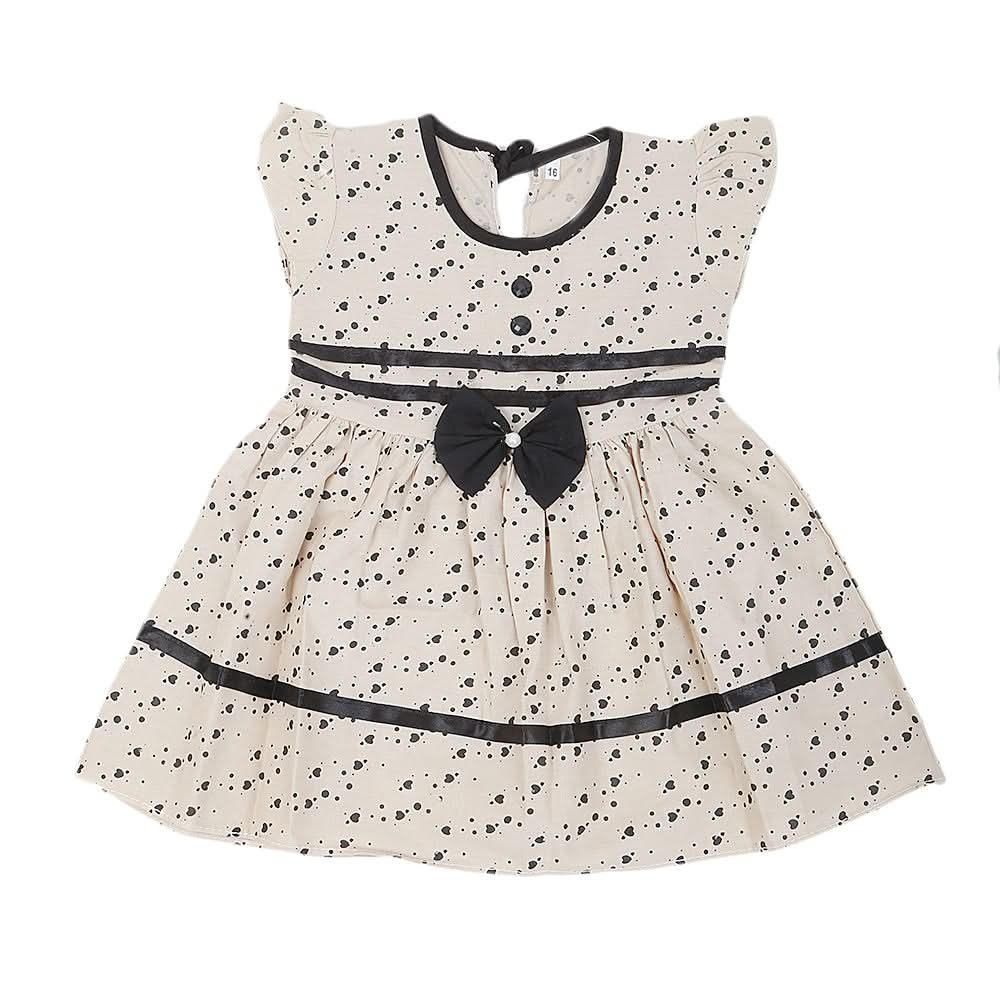 Girls Cotton Frock - Fawn, Kids, Girls Frocks, Chase Value, Chase Value
