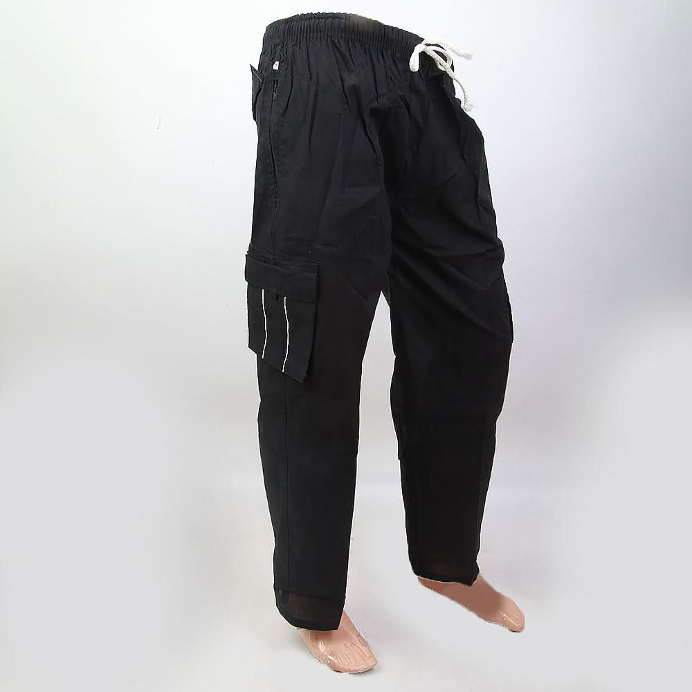Mens Cotton Trouser - Black, Men, Lowers And Sweatpants, Chase Value, Chase Value