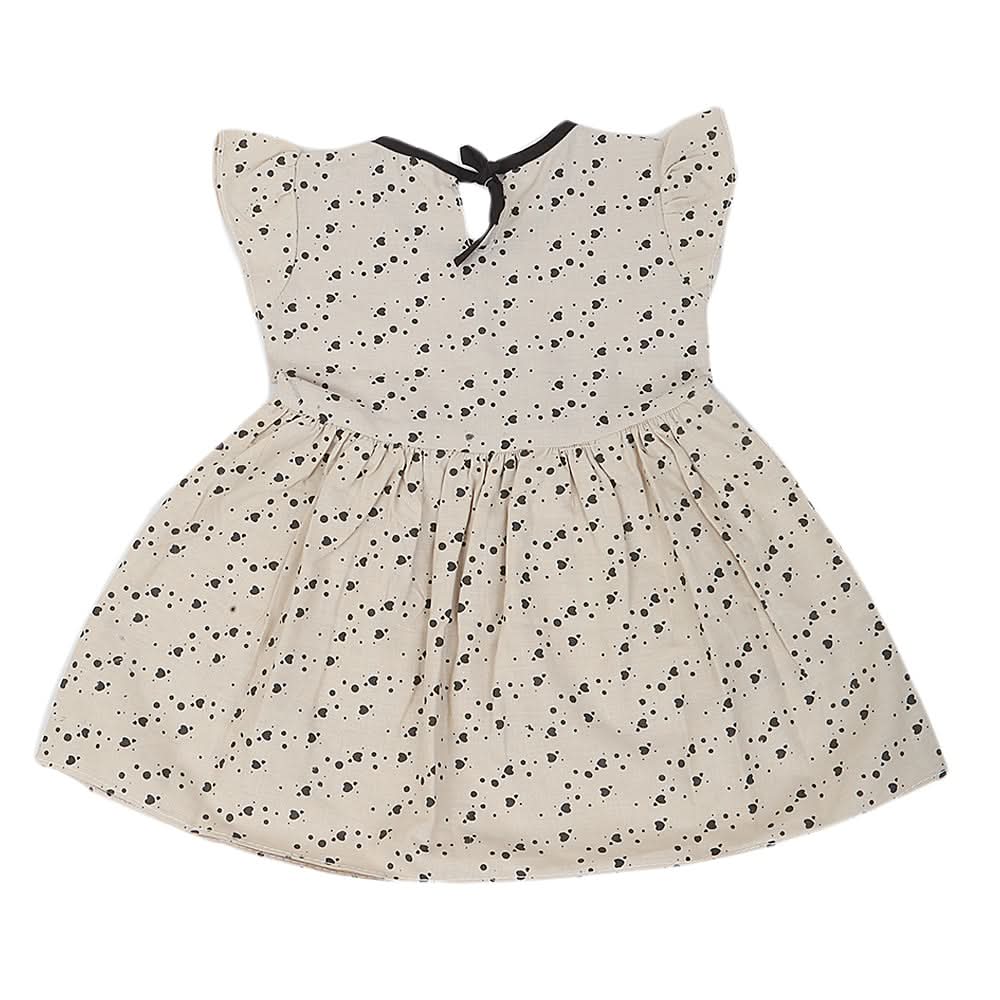 Girls Cotton Frock - Fawn, Kids, Girls Frocks, Chase Value, Chase Value
