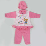 Newborn Girl Full Sleeves Polar Suit 5067 - Pink, Kids, NB Girls Sets And Suits, Chase Value, Chase Value