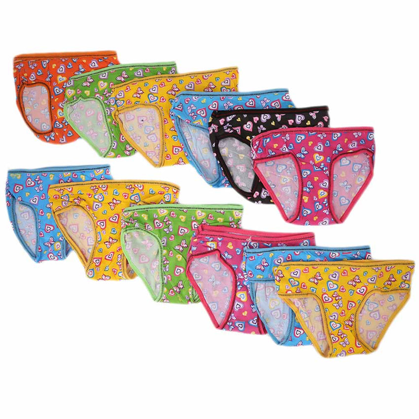 Girls Panty 12 Pcs - Multi, Kids, Panties And Briefs, Chase Value, Chase Value