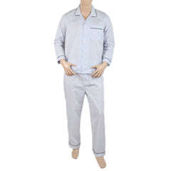 Mens Comfort Stripe Night Suit - Blue, Men, Nightwear, Chase Value, Chase Value