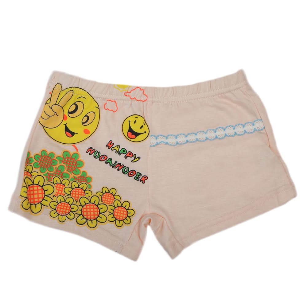 Girls Boxer  #02 (RS261) - Peach, Kids, Panties And Briefs, Chase Value, Chase Value