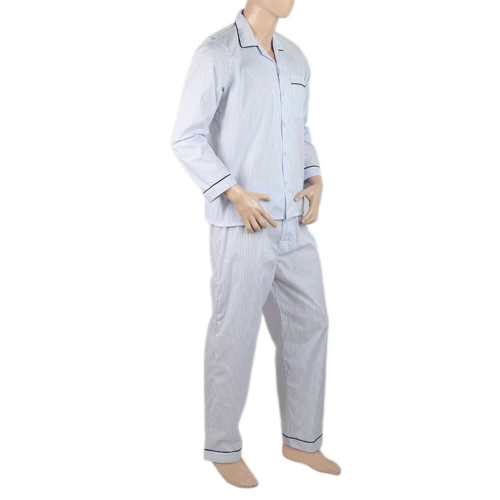 Mens Comfort Stripe Night Suit - Blue, Men, Nightwear, Chase Value, Chase Value
