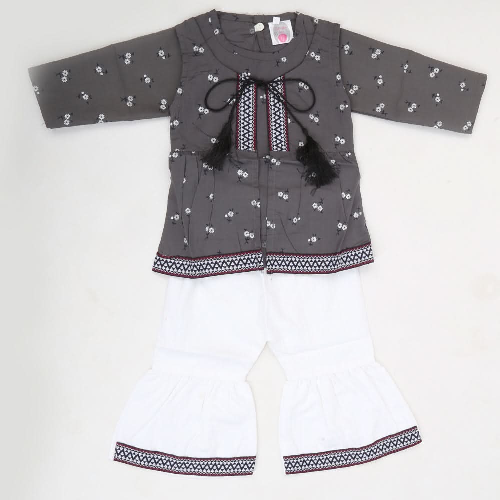 Girls Pant Suit - Dark Grey, Kids, Girls Sets And Suits, Chase Value, Chase Value
