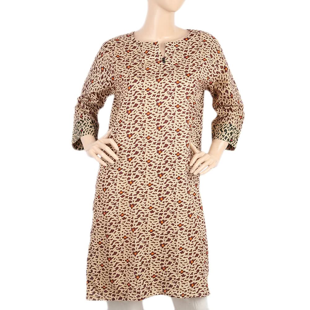 Mahnoor Printed Un-Stitched 1pcs Cotton Kurti - 12, Women, Unstitched Kurti, United Textiles, Chase Value