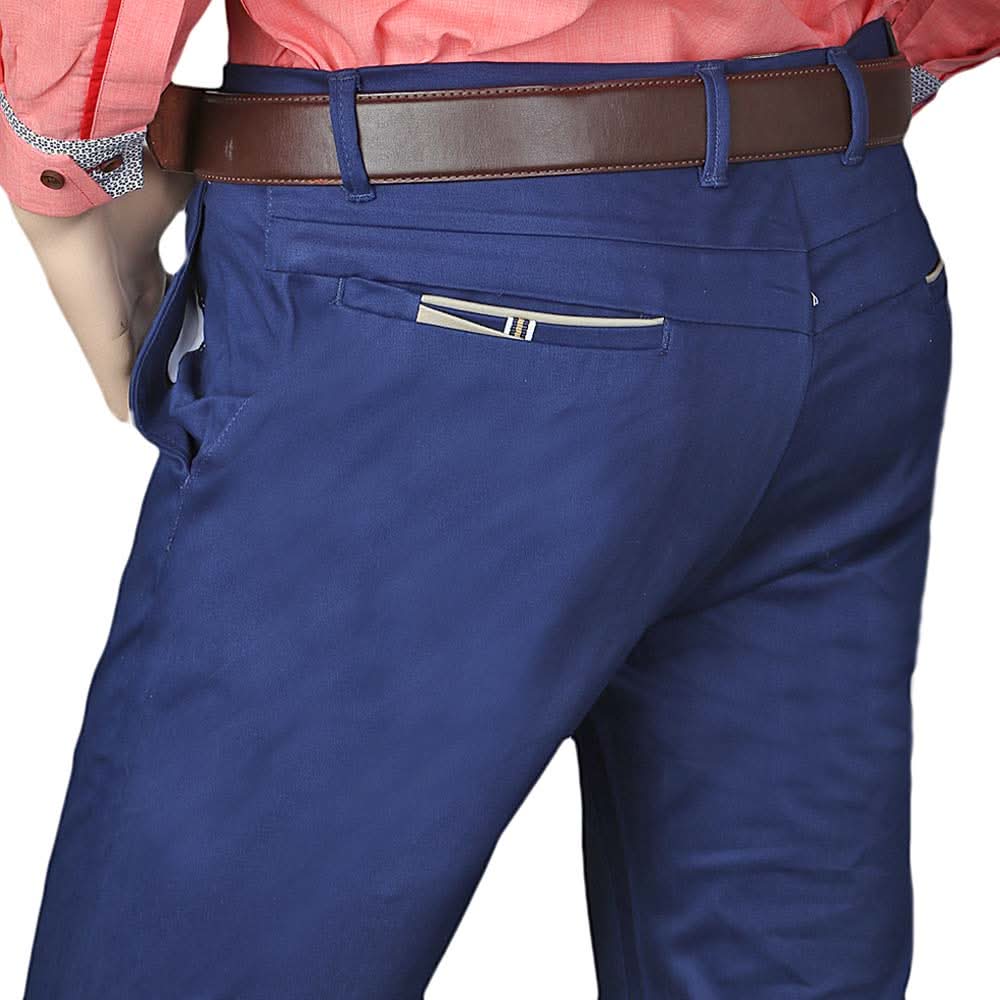 Mens Zara Men Fancy Cotton Chino Pant - Navy Blue, Men, Casual Pants And Jeans, Chase Value, Chase Value