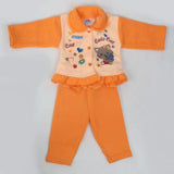 Newborn Girl Full Sleeves Suit - Orange, Kids, NB Girls Sets And Suits, Chase Value, Chase Value
