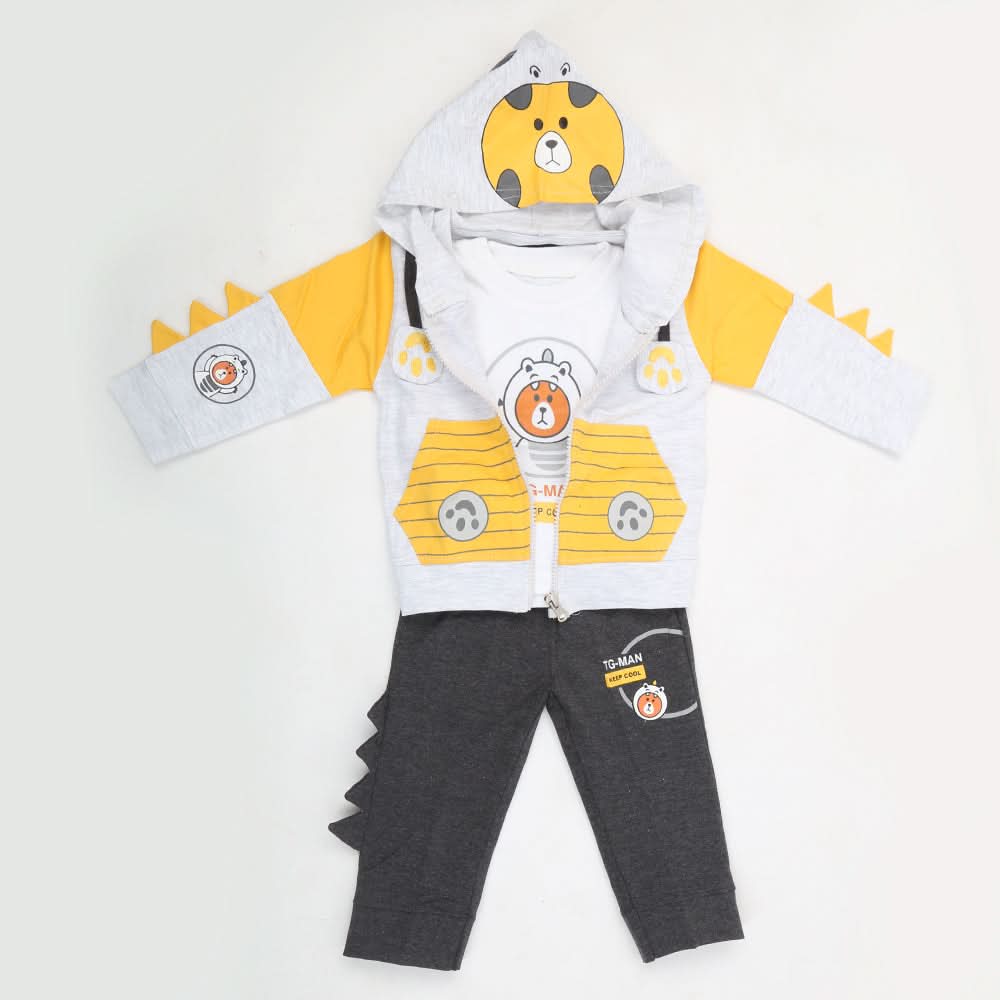 Boys Full Sleeves Suit - Grey, Kids, Boys Sets And Suits, Chase Value, Chase Value