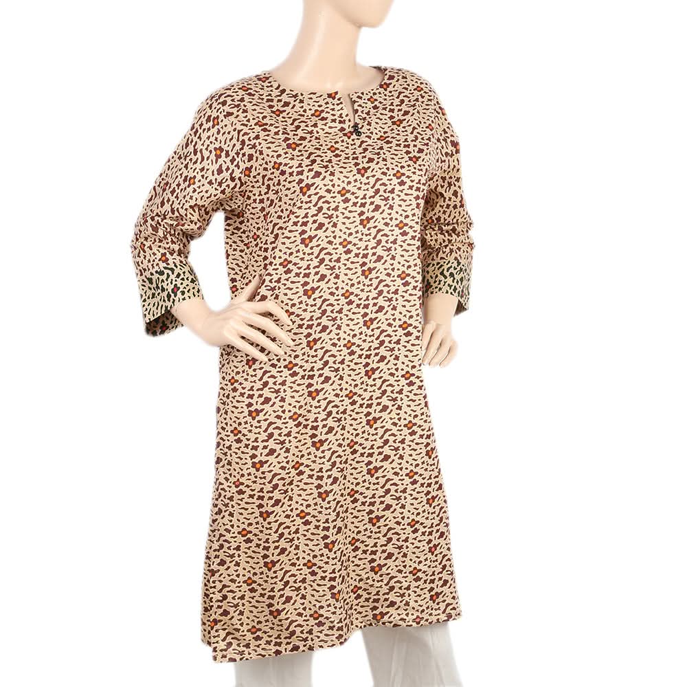 Mahnoor Printed Un-Stitched 1pcs Cotton Kurti - 12, Women, Unstitched Kurti, United Textiles, Chase Value