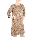 Mahnoor Printed Un-Stitched 1pcs Cotton Kurti - 12, Women, Unstitched Kurti, United Textiles, Chase Value