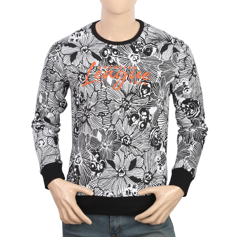 Men's Fleece Sweatshirt - Black, Men's Sweater & Sweat Shirts, Chase Value, Chase Value