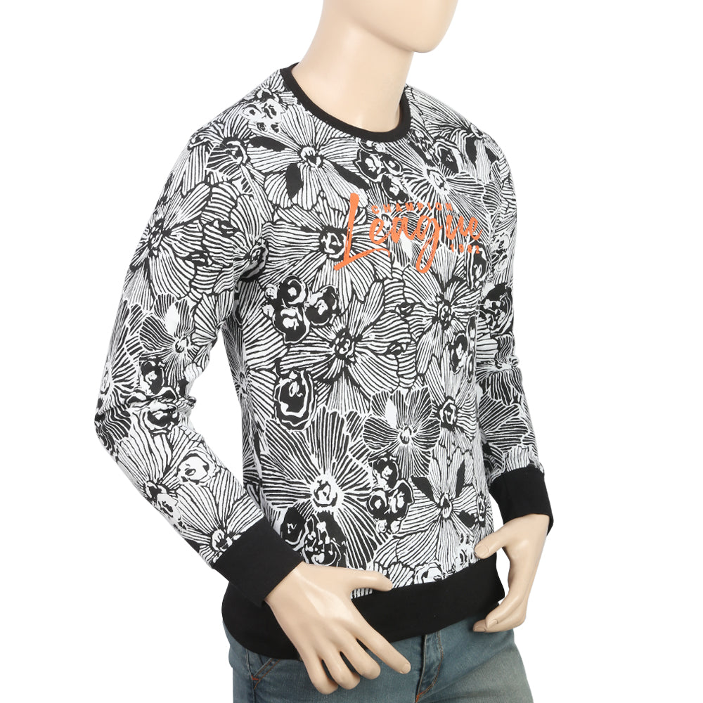 Men's Fleece Sweatshirt - Black, Men's Sweater & Sweat Shirts, Chase Value, Chase Value