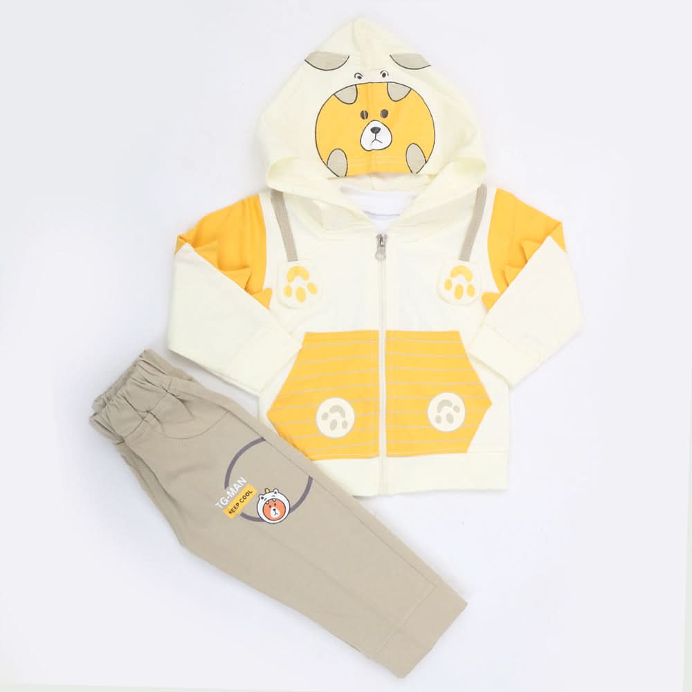 Boys Full Sleeves Suit - Yellow, Kids, Boys Sets And Suits, Chase Value, Chase Value