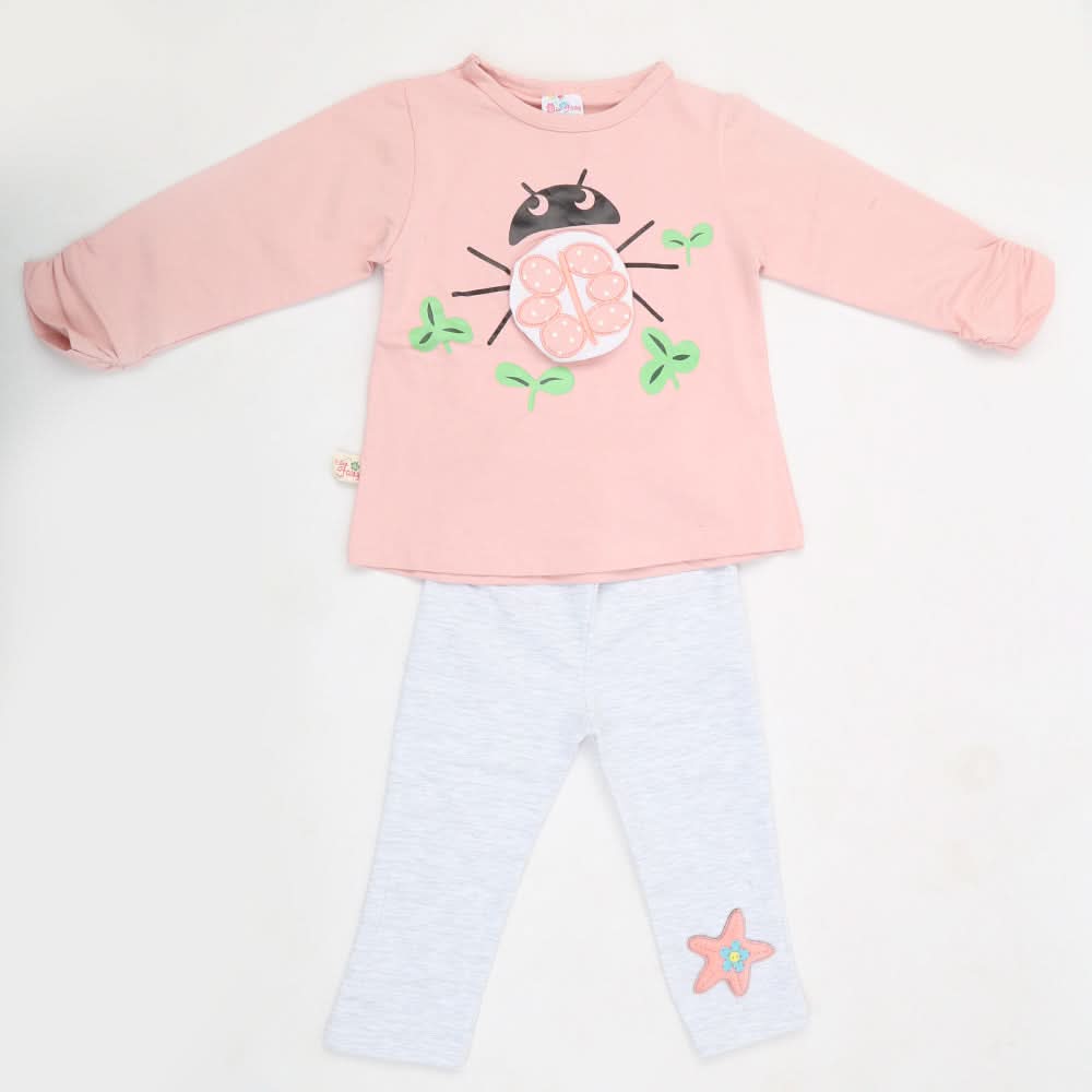 Girls Full Sleeves Suit - Pink, Kids, Girls Sets And Suits, Chase Value, Chase Value