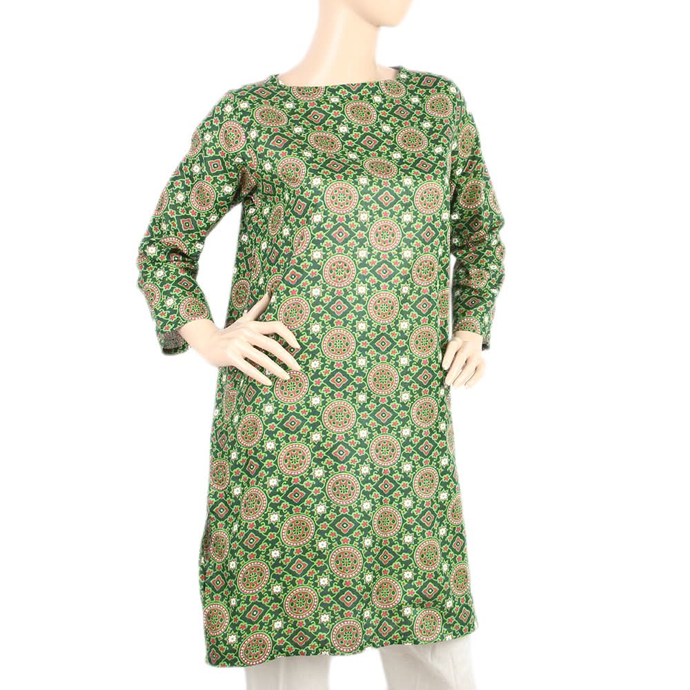 Mahnoor Printed Un-Stitched 1pcs Cotton Kurti - 09, Women, Unstitched Kurti, United Textiles, Chase Value