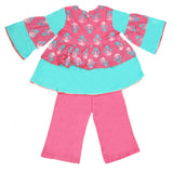Girls Printed  Cotton Suit 3 Pcs - Pink, Kids, Girls Sets And Suits, Chase Value, Chase Value