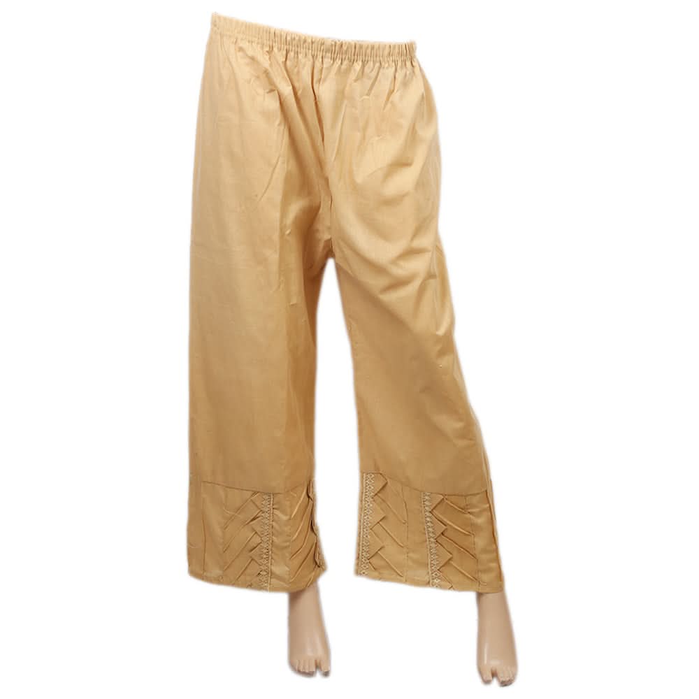 Women's Bell Bottom Pentax Trouser With Moti - Brown, Women, Pants & Tights, Chase Value, Chase Value