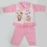 Newborn Girl Full Sleeves Polar Suit 5365 - Pink, Kids, NB Girls Sets And Suits, Chase Value, Chase Value