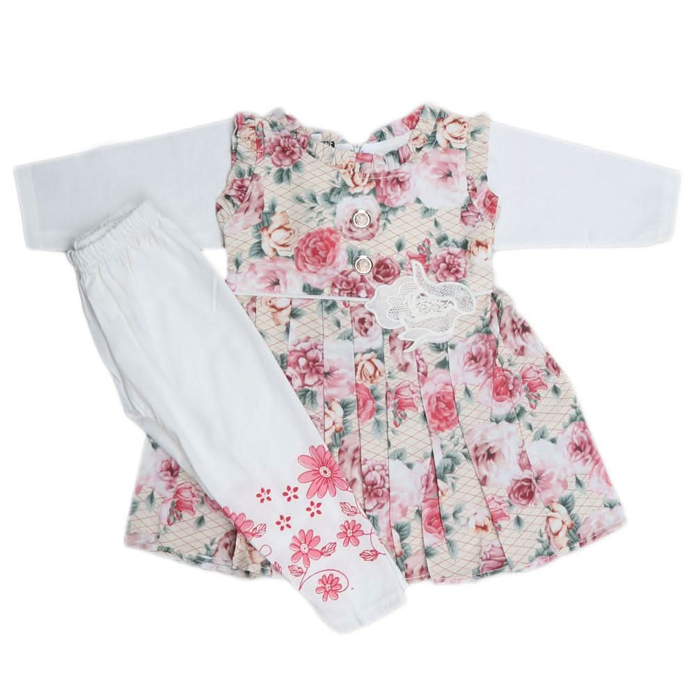 Girls Full Sleeves Suit - Pink, Kids, Girls Sets And Suits, Chase Value, Chase Value