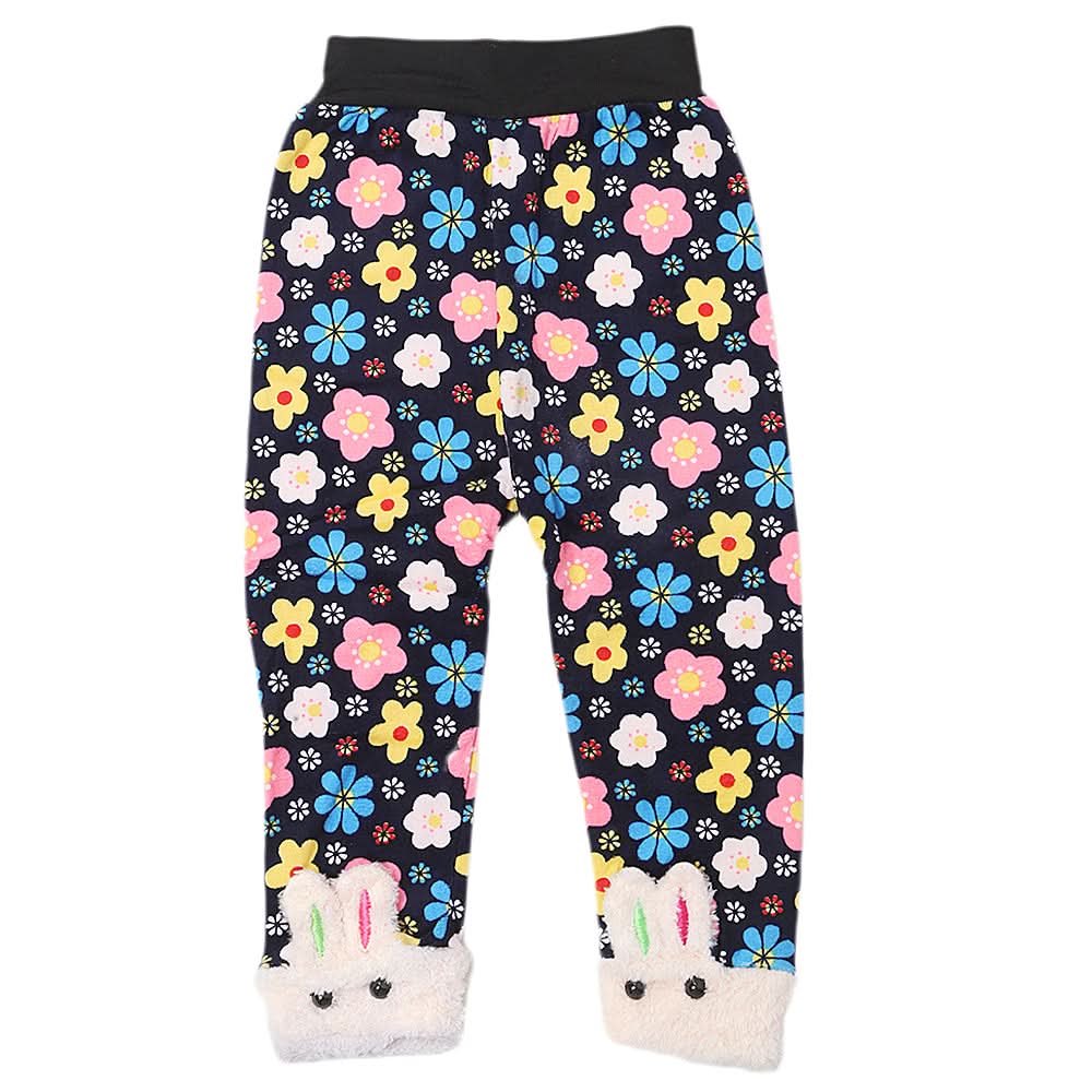 Girls Velvet Tights - Navy Blue, Kids, Tights Leggings And Pajama, Chase Value, Chase Value