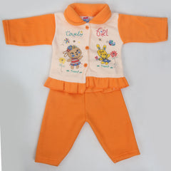 Newborn Girl Full Sleeves Polar Suit - Peach, Kids, NB Girls Sets And Suits, Chase Value, Chase Value