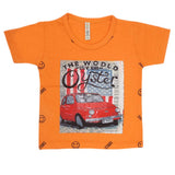 Boys Half Sleeves T-Shirt - Orange, Kids, Boys T-Shirts, Chase Value, Chase Value