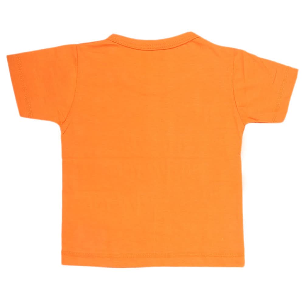 Boys Half Sleeves T-Shirt - Orange, Kids, Boys T-Shirts, Chase Value, Chase Value