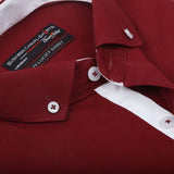 Men's Business Casual Shirt - Maroon, Men, Shirts, Chase Value, Chase Value