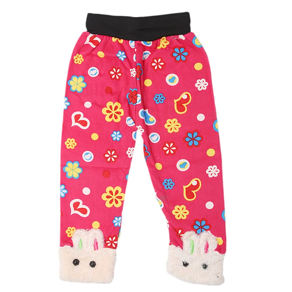 Girls Velvet Tights - Pink, Kids, Tights Leggings And Pajama, Chase Value, Chase Value