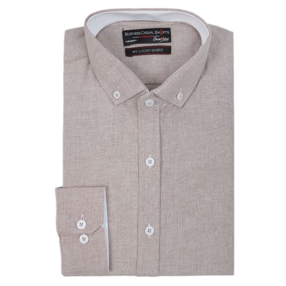 Men's Business Casual Shirt - Light Grey, Men, Shirts, Chase Value, Chase Value