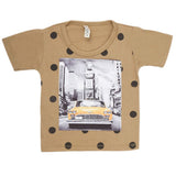 Boys Half Sleeves T-Shirt - Brown, Kids, Boys T-Shirts, Chase Value, Chase Value