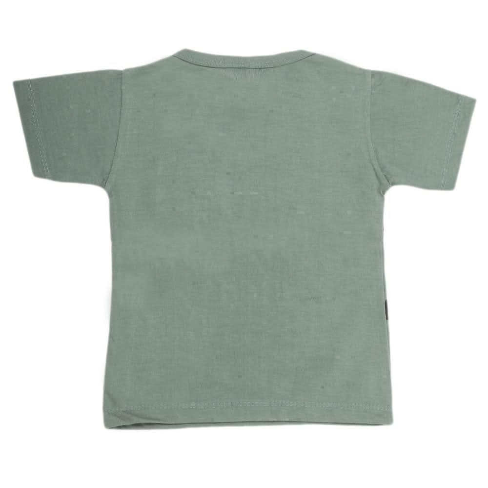 Boys Half Sleeves T-Shirt - Green, Kids, Boys T-Shirts, Chase Value, Chase Value