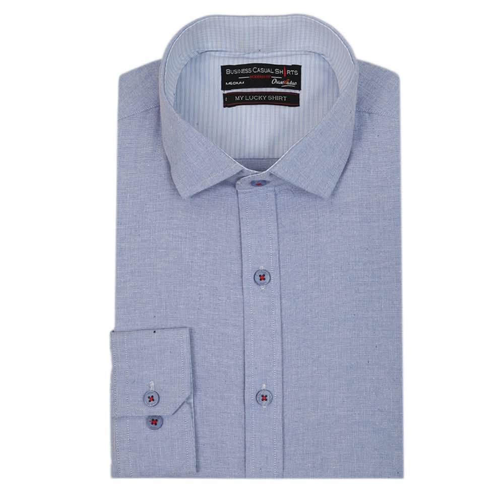 Men's Business Casual Shirt - Sky Blue, Men, Shirts, Chase Value, Chase Value