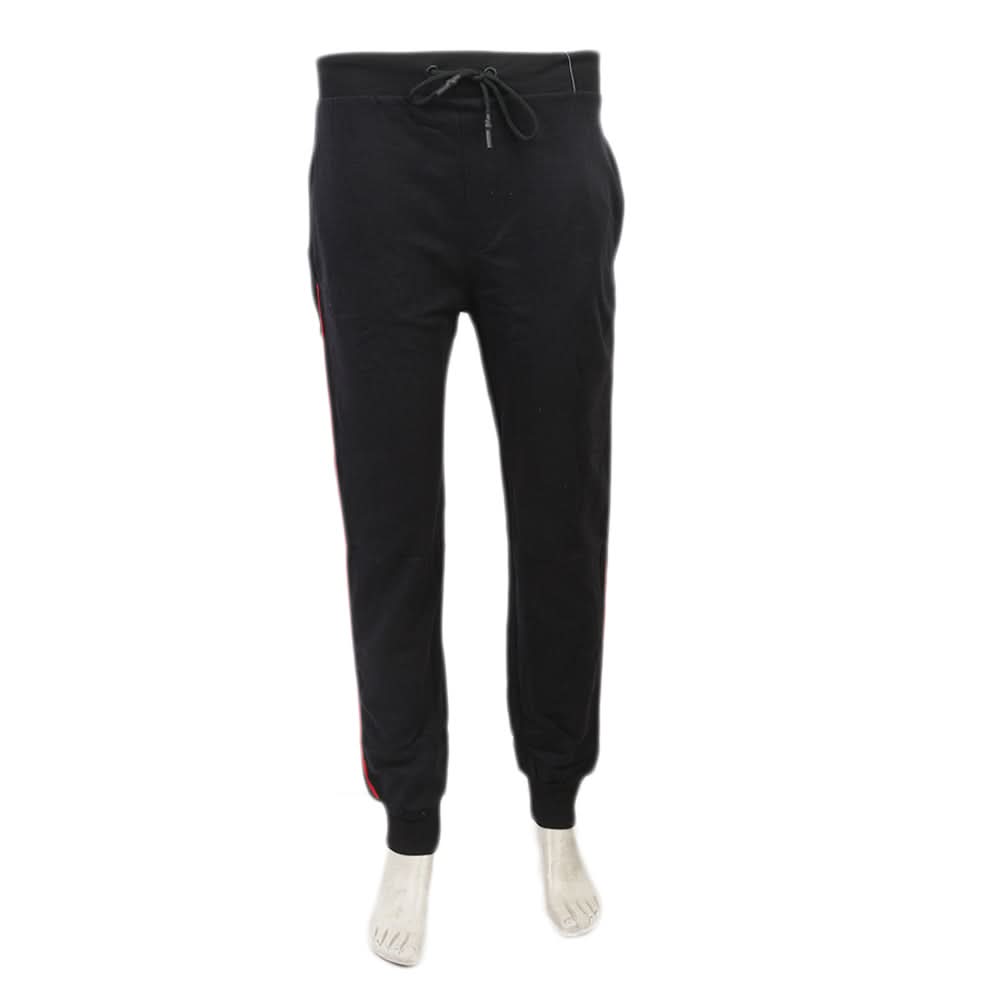 Men's Fleece Fancy Trouser - Black, Men, Lowers And Sweatpants, Chase Value, Chase Value