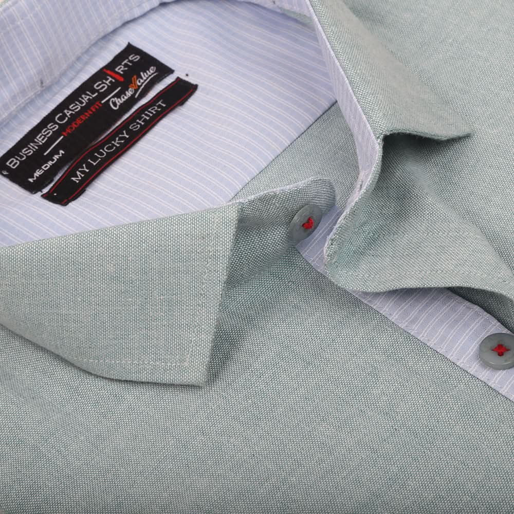 Men's Business Casual Shirt - Light Green, Men, Shirts, Chase Value, Chase Value