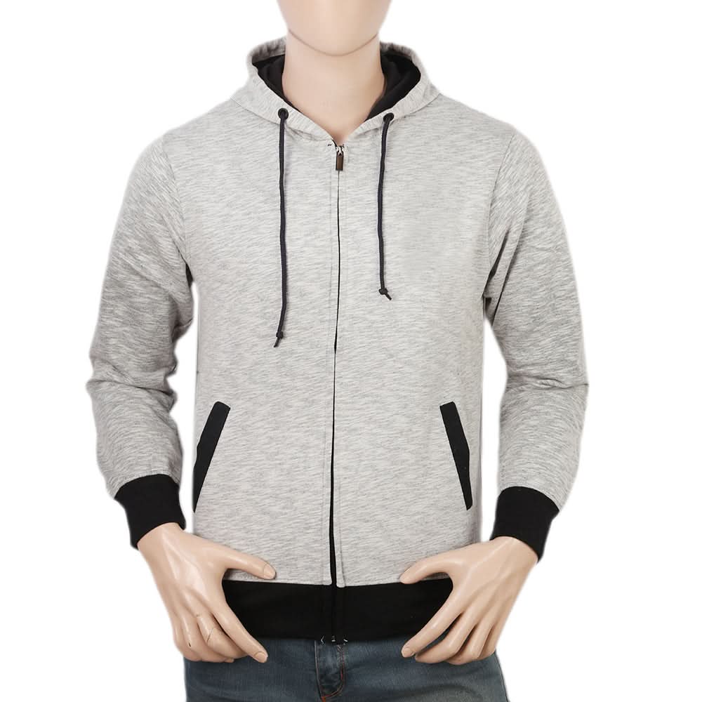 Men's Fleece Zip Jacket - Light Grey, Men, Jackets and Hoodies, Chase Value, Chase Value