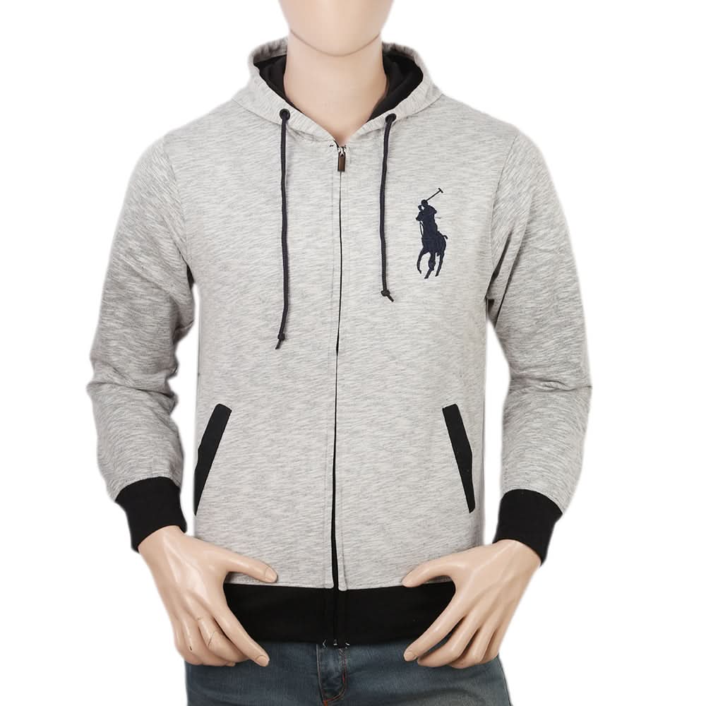 Men's Fleece Zip Jacket - Light Grey, Men, Jackets and Hoodies, Chase Value, Chase Value