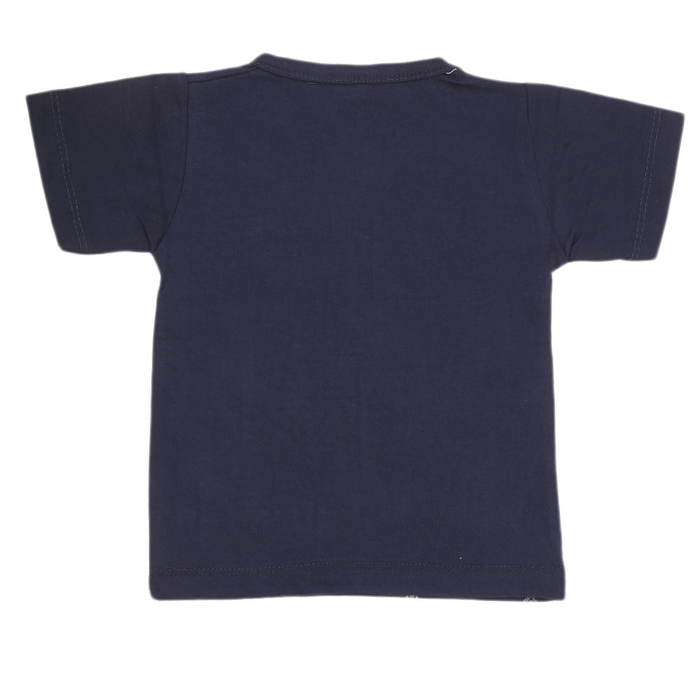 Boys Half Sleeves T-Shirt - Navy Blue, Kids, Boys T-Shirts, Chase Value, Chase Value