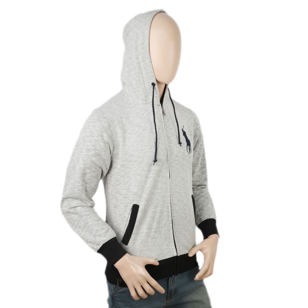 Men's Fleece Zip Jacket - Light Grey, Men, Jackets and Hoodies, Chase Value, Chase Value