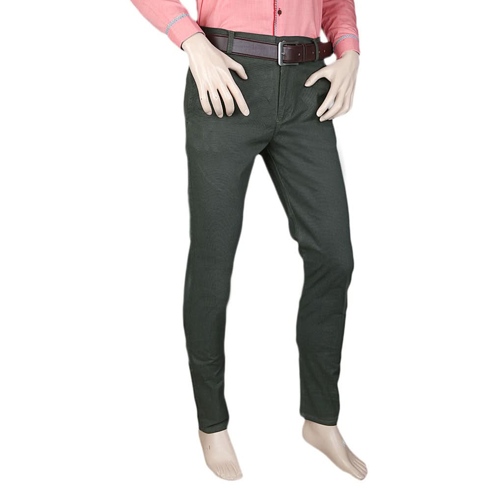 Pull & Bear Cotton Chino Pant For Men - Olive Green, Men, Casual Pants And Jeans, Chase Value, Chase Value