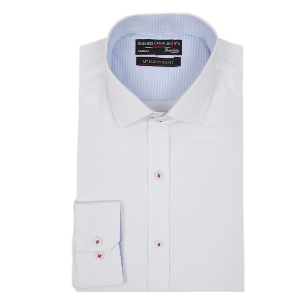 Men's Business Casual Shirt - White, Men, Shirts, Chase Value, Chase Value