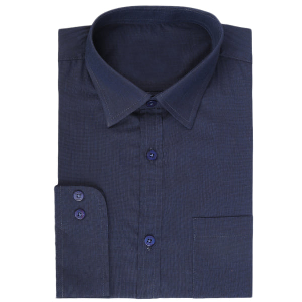 Men's Formal Plain Shirt - Navy Blue, Men, Shirts, Chase Value, Chase Value