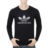 Men's Full Sleeves Printed T-Shirt - Black, Men, T-Shirts And Polos, Chase Value, Chase Value